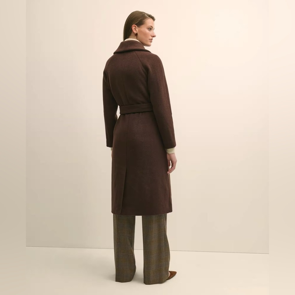 NWT Ann Taylor Blend Shawl-Collar Wrap Coat - Picture 8 of 8